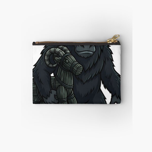 Item preview, Krampus Horned Yuletide Guardian with a Straw Julbock Yule Goat — Dark Christmas Folklore designed and sold by IllumeInk.