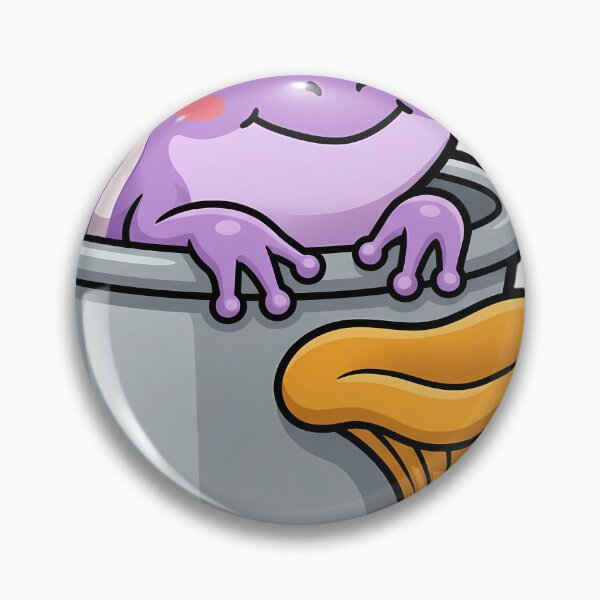 Item preview, Cute Pine Barrens Tree Frog in a Tin Bucket with Winter Chanterelle Mushroom designed and sold by pumsquare.