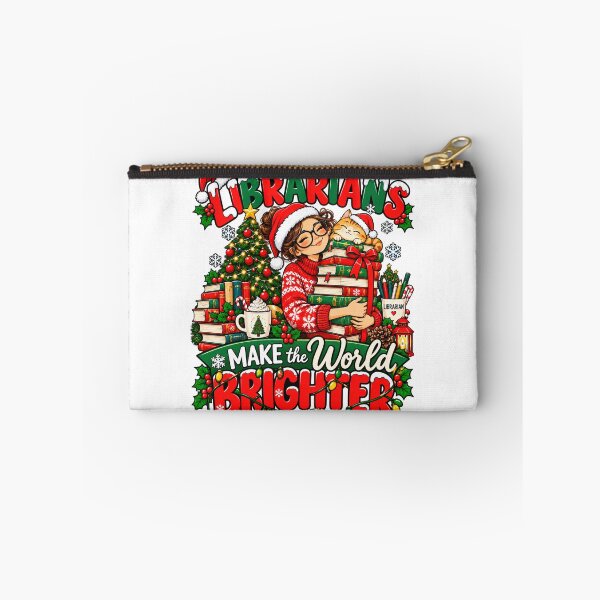 Item preview, Librarians Make The World Brighter Christmas  designed and sold by teesterra.