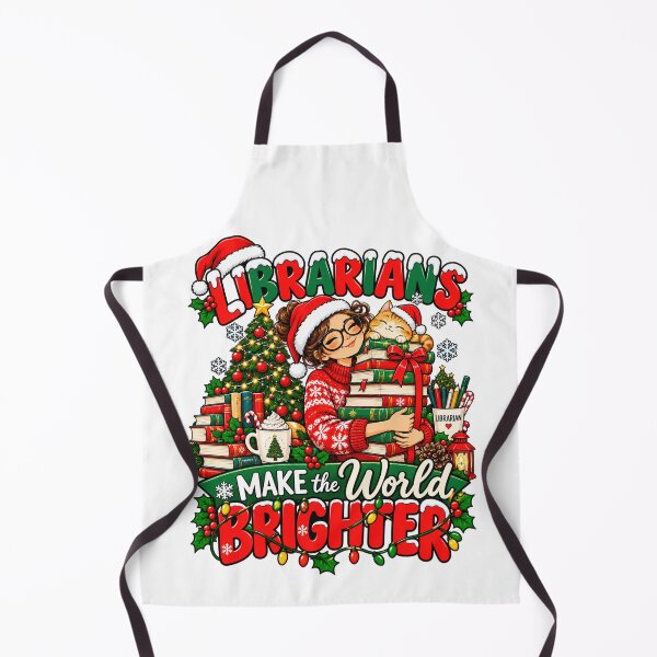 Item preview, Librarians Make The World Brighter Christmas designed and sold by teesterra.