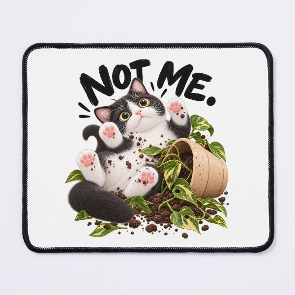 Item preview, Not Me! Funny Tuxedo Cat-Boki's Day designed and sold by BOKI DAY.