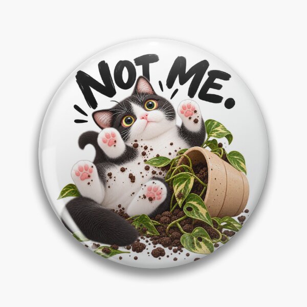 Item preview, Not Me! Funny Tuxedo Cat-Boki's Day designed and sold by BOKI DAY.