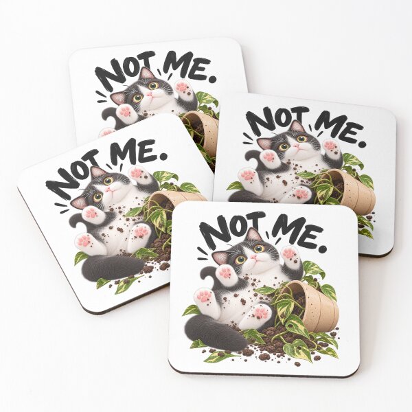 Item preview, Not Me! Funny Tuxedo Cat-Boki's Day designed and sold by BOKI DAY.