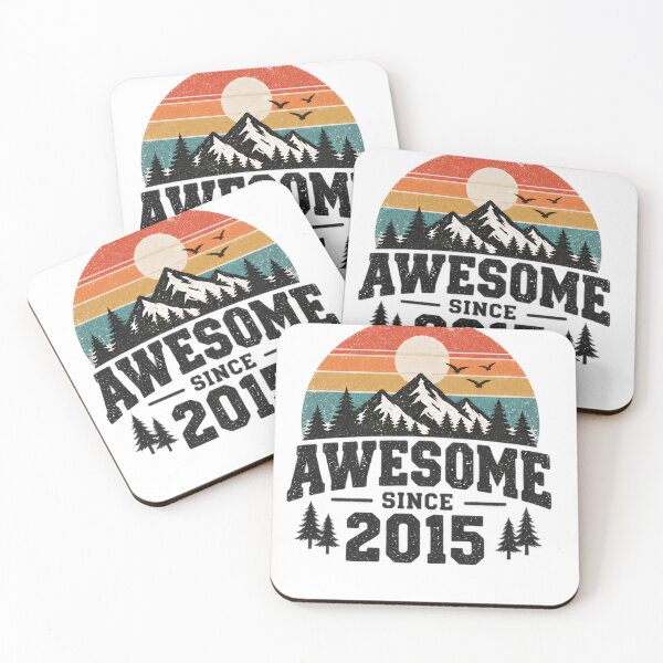 Item preview, Awesome Since 2015 Birth Year Outdoors Nature designed and sold by drawwiika+44.