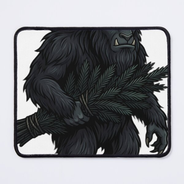 Item preview, Krampus Horned Yuletide Guardian with a Bundle of Dark Fir — Dark Christmas Folklore designed and sold by IllumeInk.