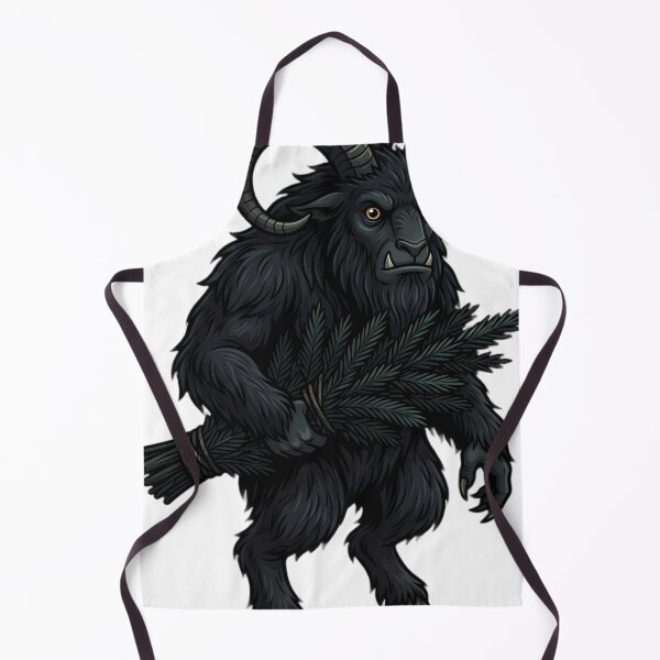 Item preview, Krampus Horned Yuletide Guardian with a Bundle of Dark Fir — Dark Christmas Folklore designed and sold by IllumeInk.