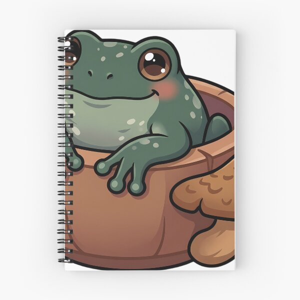 Item preview, Cute Amazon Leaf Frog in a Wooden Dough Bowl with Lilac Fibrecap Mushroom designed and sold by pumsquare.