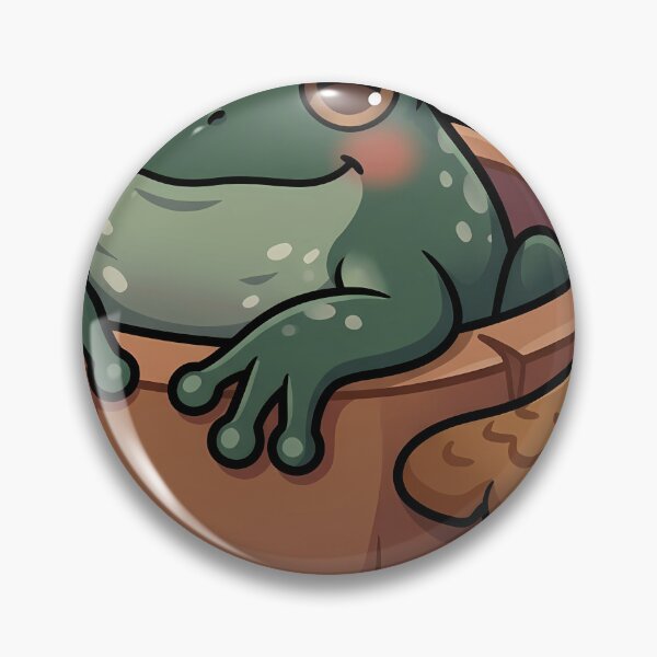 Item preview, Cute Amazon Leaf Frog in a Wooden Dough Bowl with Lilac Fibrecap Mushroom designed and sold by pumsquare.