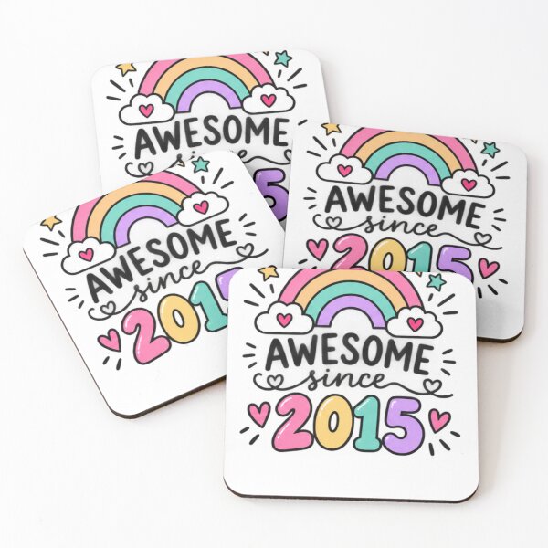 Item preview, Awesome Since 2015 Kids Birthday Born Year Ninth Birthday Gift designed and sold by drawwiika+44.