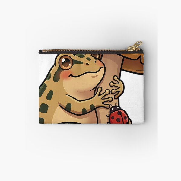 Item preview, Cute Pickerel Frog Hugging Fairy Ring Champignon Mushroom with a Little Ladybug designed and sold by pumsquare.