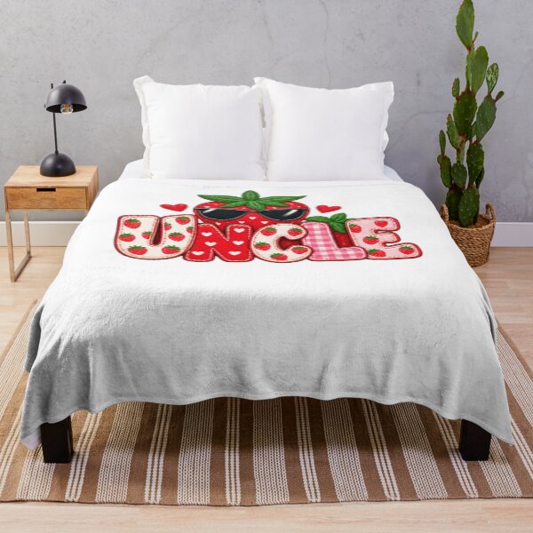 Aperçu de l'œuvre Oncle fraise Cadeau de famille Oncle cool créée et vendue par drawwiika+44.