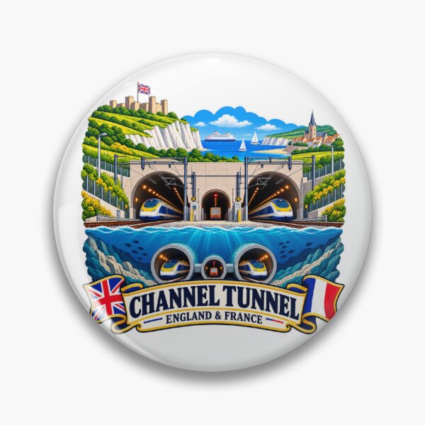 Item preview, Channel Tunnel, England & France - Undersea Railway designed and sold by Myra365Art.