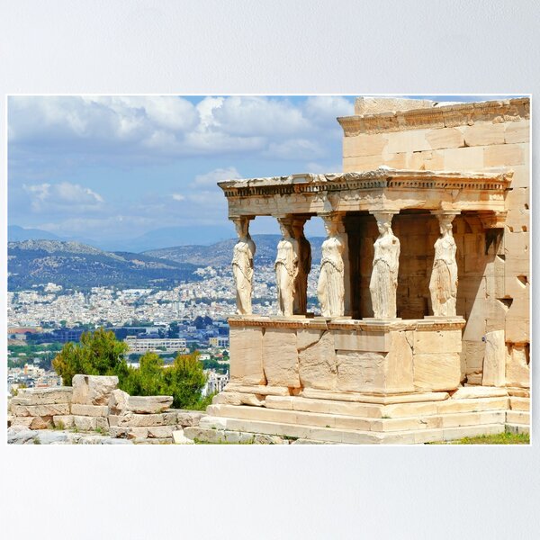 Item preview, Erechtheion Ancient Greek Temple Overlooking Athens designed and sold by jaynerushton.