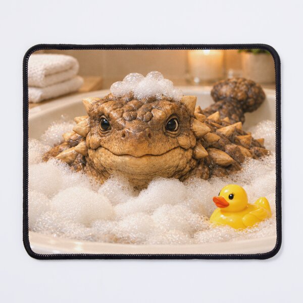 Item preview, Cozy Ankylosaurus Bubble Bath designed and sold by Sillytoe.