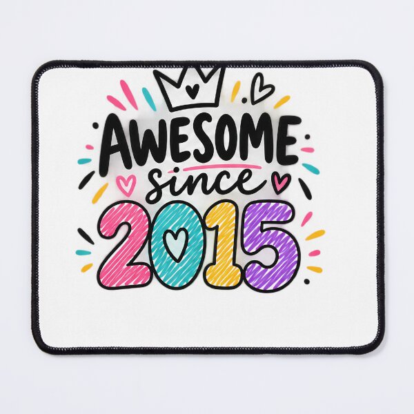 Item preview, Awesome Since 2015 Birthday Born designed and sold by drawwiika+44.