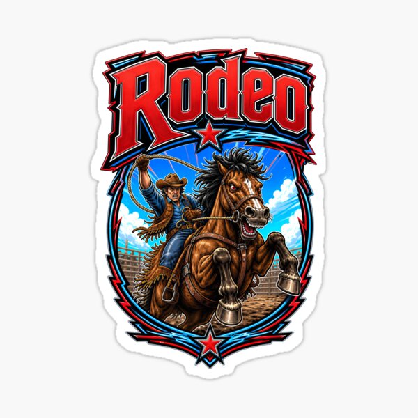 Item preview, Rodeo Cowboy Bucking Horse – Wild West Western Riding Art designed and sold by WLHmedia.com .