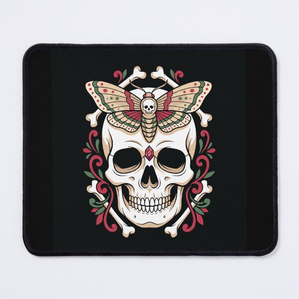 Item preview, Skull and Moth Gothic Occult Art designed and sold by digizonebydas.