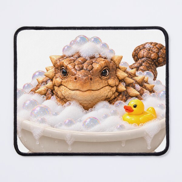 Item preview, Relaxed Ankylosaurus Bubble Bath designed and sold by Sillytoe.
