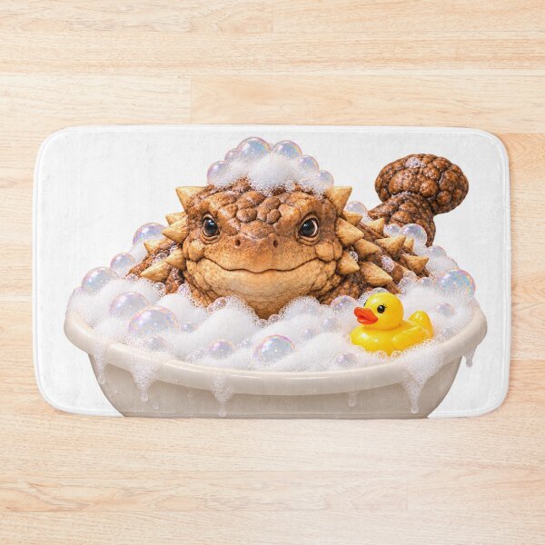 Item preview, Relaxed Ankylosaurus Bubble Bath designed and sold by Sillytoe.