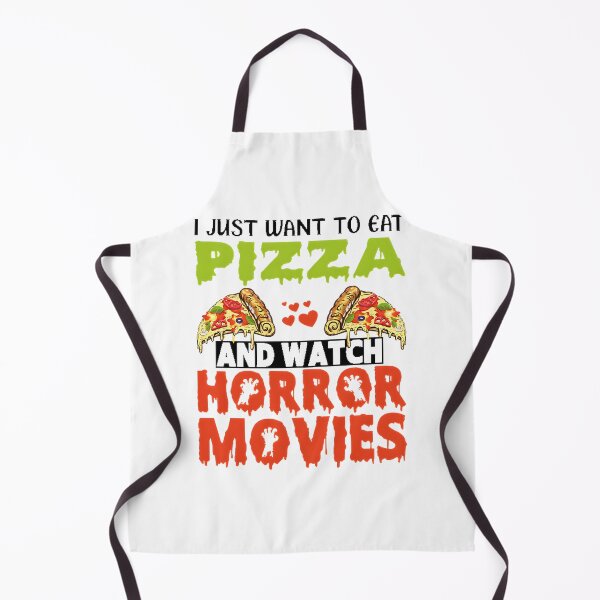 Item preview, I Just Want to Eat Pizza and Watch Horror Movies Halloween Casual Design designed and sold by Nursera.