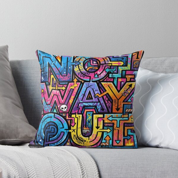 Item preview, No Way Out – Colorful Graffiti Maze designed and sold by Graphqueen.