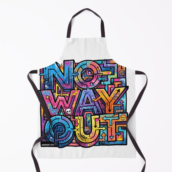 Item preview, No Way Out – Colorful Graffiti Maze designed and sold by Graphqueen.