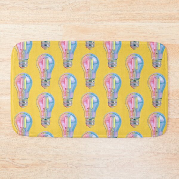 Item preview, Vibrant Holographic Light Bulb Art Print designed and sold by colorful-white.