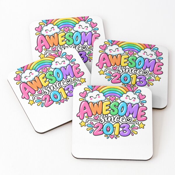 Item preview, Awesome Since 2013 Birthday Celebration Birth Year Gift designed and sold by drawwiika+44.