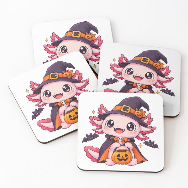 Item preview, Cute Vampire Axolotl Halloween designed and sold by IndiVibe.