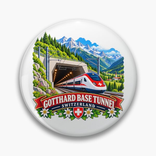 Item preview, Gotthard Base Tunnel, Switzerland - Swiss Alps Railway designed and sold by Myra365Art.