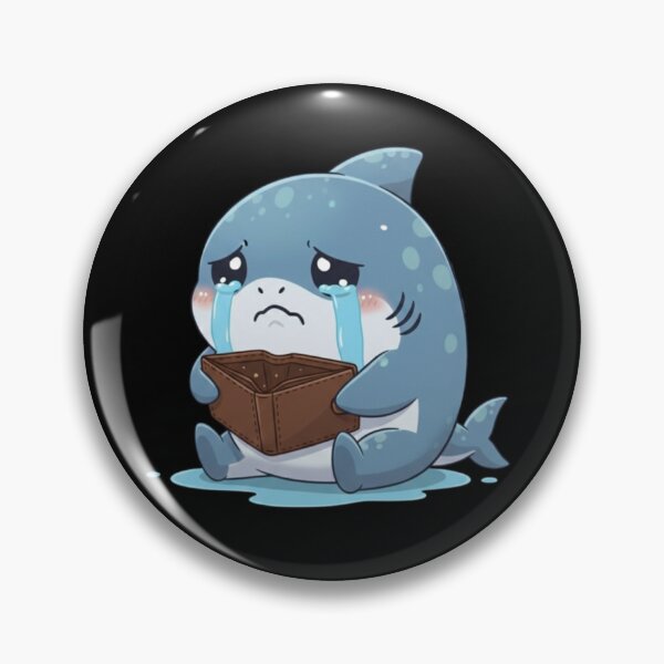 Item preview, Crying Broke Shark designed and sold by Nature's Chibis.
