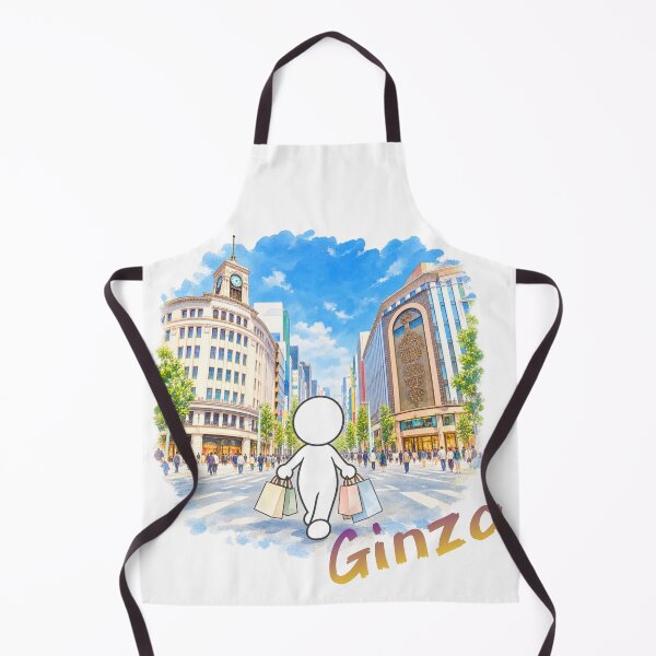 Item preview, Ginza Pedestrian Paradise Shopping - Wako Clock Tower Tokyo Pictogram designed and sold by japan-picto.