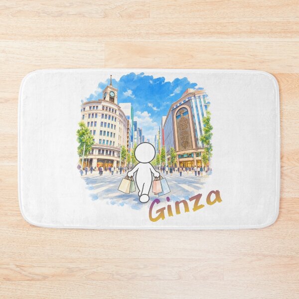 Item preview, Ginza Pedestrian Paradise Shopping - Wako Clock Tower Tokyo Pictogram designed and sold by japan-picto.