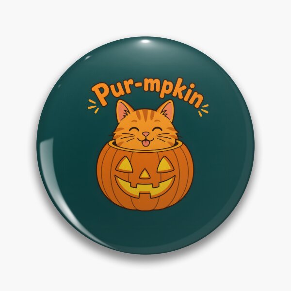 Item preview, Pur-mpkin Cat Pumpkin Funny Halloween Design designed and sold by Glitchart66.