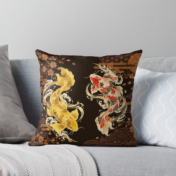 Item preview, Golden Koi - Japanese Elegance & Prosperity designed and sold by Neo Japonism Art.
