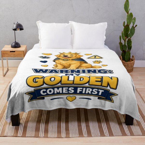 Item preview, Golden Retriever Comes First designed and sold by ClaussShop.