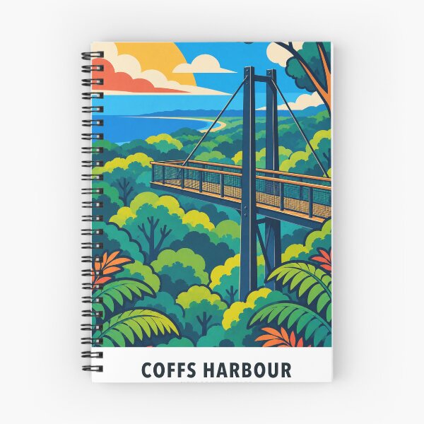 Item preview, Mirador Sky Pier del Bosque de Coffs Harbour designed and sold by Print My Town.