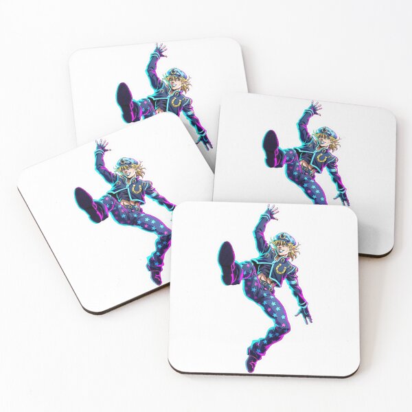 Item preview, Johnny Joestar Neon Glow Sticker - JoJo's Bizarre Adventure: Steel Ball Run Fan Art designed and sold by Lesley D.