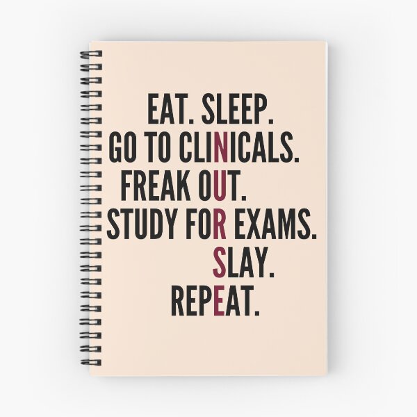 Item preview, Eat Sleep Go To Clinicals - Funny Nursing School - Nursing Student designed and sold by Good-Mood-Goods.