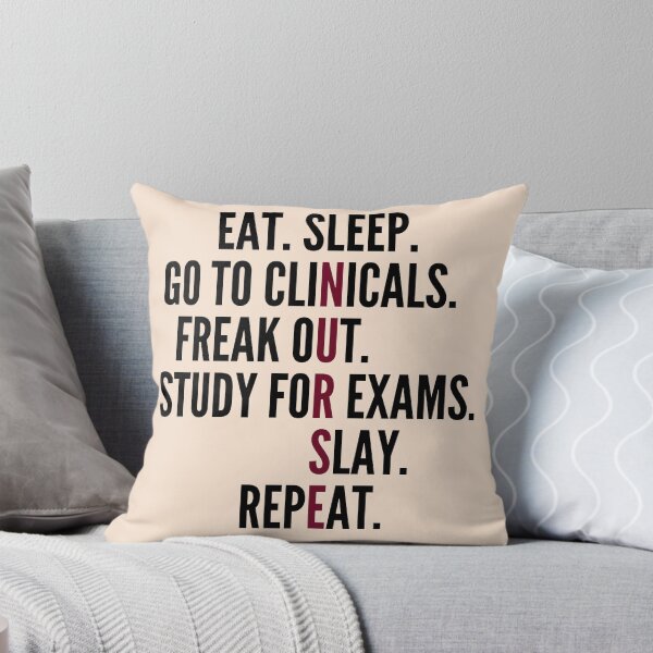 Item preview, Comer Dormir Ir a las prácticas clínicas - Escuela de enfermería divertida - Estudiante de enfermería designed and sold by Good-Mood-Goods.