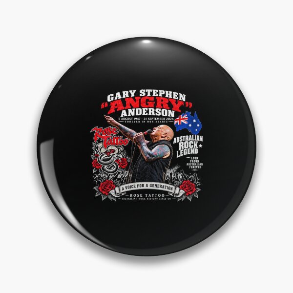 Item preview, Angry Anderson Tribute, Australian Rock Legend, Rose Tattoo designed and sold by mesmary.