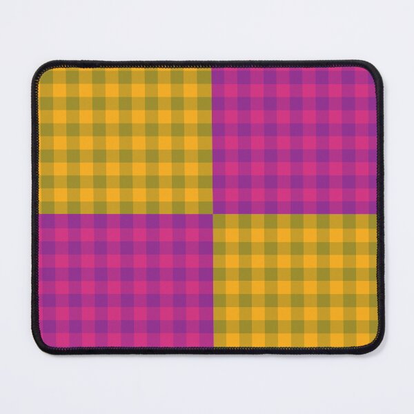 Item preview, Gingham Pattern Purple Yellow designed and sold by ArtbyDebbieC.