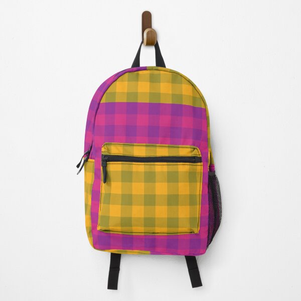 Item preview, Gingham Pattern Purple Yellow designed and sold by ArtbyDebbieC.