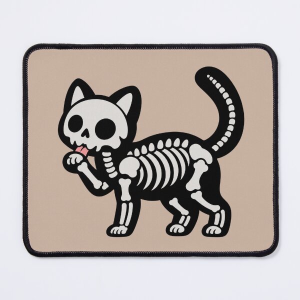Item preview, skeleton cat designed and sold by LuloCreative.