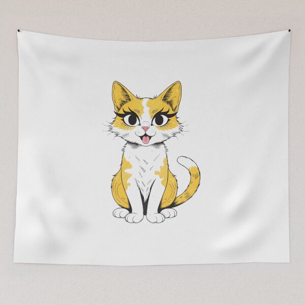 Item preview, Adorable Calico Cat Classic Vintage Cat Art designed and sold by Ikochane.