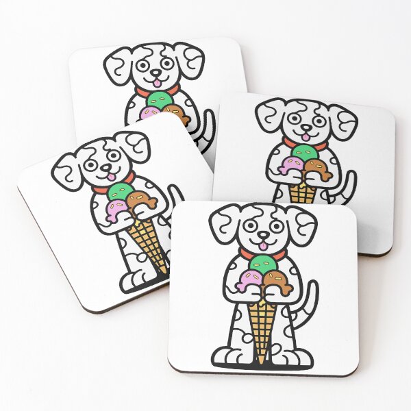 Item preview, Dalmatian with a Triple Ice Cream Cone designed and sold by BysonDesigns.