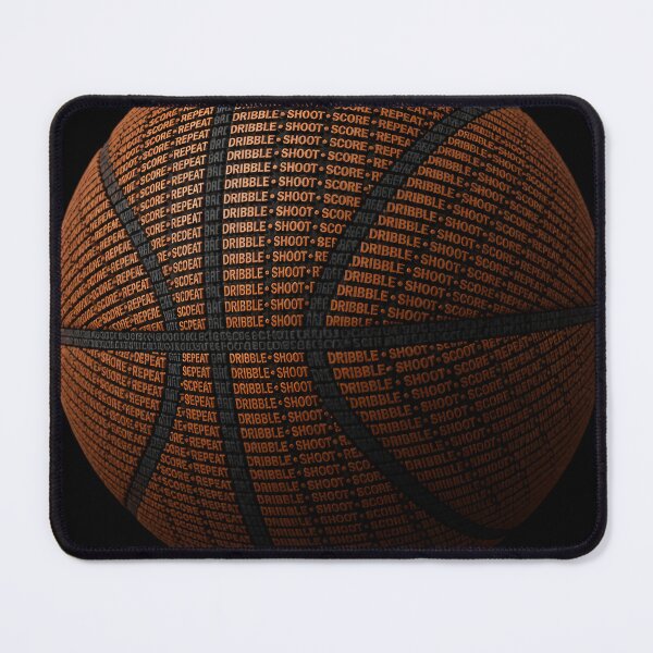 Item preview, Dribble Shoot Score Repeat Basketball – Word Art designed and sold by Jandedan.