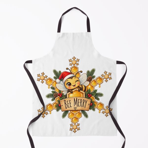 Artikelvorschau, Cute Bee Merry Christmas Honeycomb entworfen und verkauft von CoolContent Factory.
