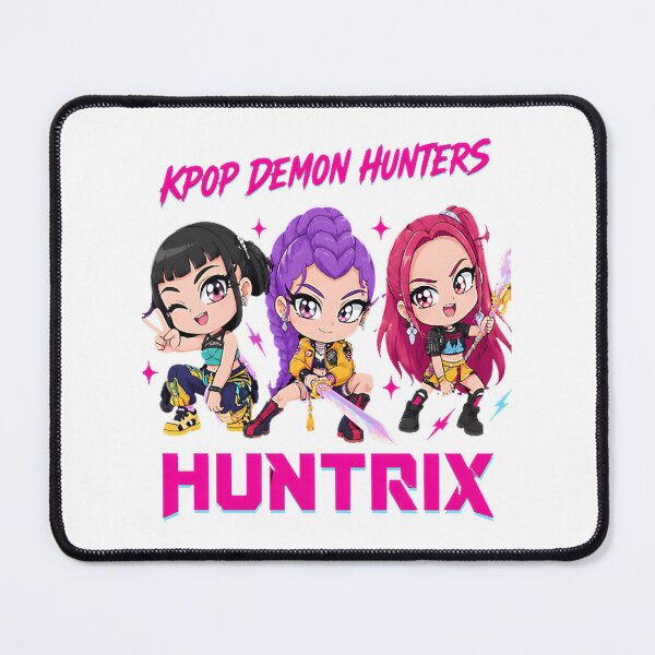 Item preview, Huntrix Chibi Trio Cute Cartoon Characters Artwork designed and sold by Magic Dots.