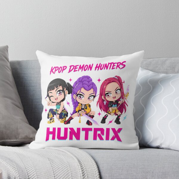 Item preview, Huntrix Chibi Trio Cute Cartoon Characters Artwork designed and sold by Magic Dots.